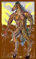 Illustration of the Tikbalang, Philippine folklore's demon horse.